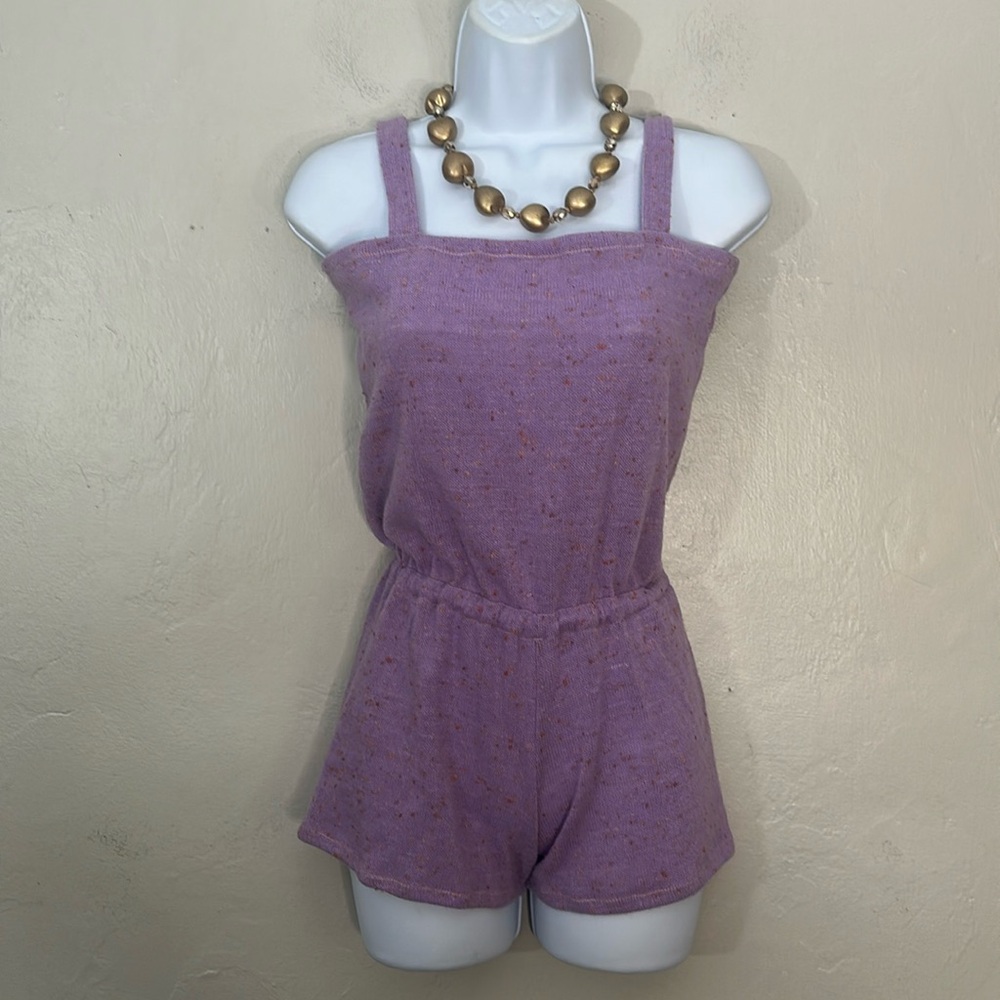 Ballewear Women's Purple Sleeveless Romper Small
